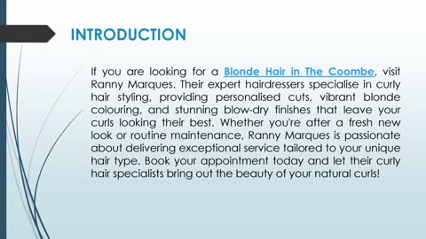 If you are looking for Blonde Hair in The Coombe