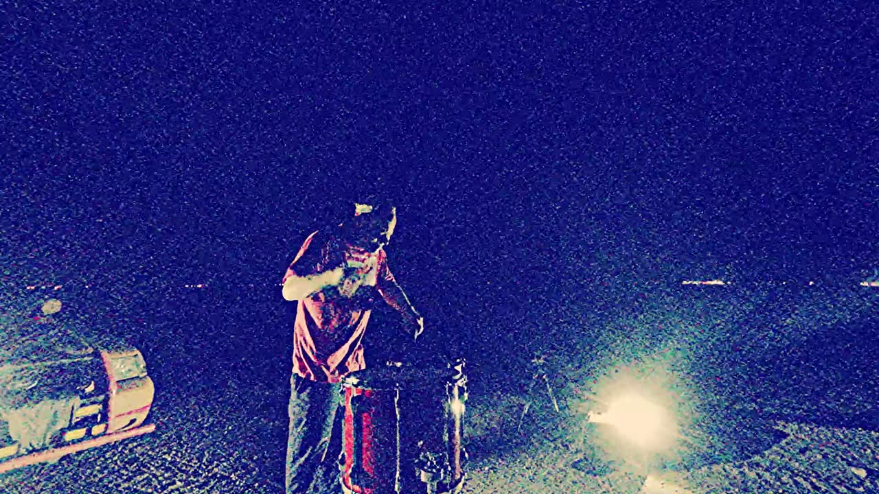 THE ALIEN FIRE ORB WATCHES IN THE DISATANCE AS I COMUNICATE WITH ALIENS THREW THE JAZZ RUDIMENT DRUM SOLO !