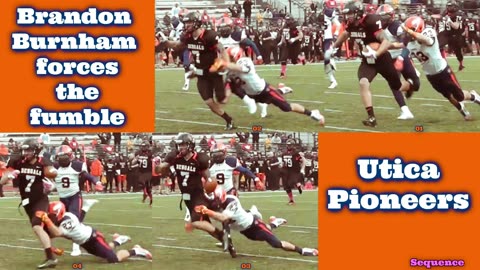 Prototype 488: Utica's Brandon Burnham forces the fumble vs Buffalo State