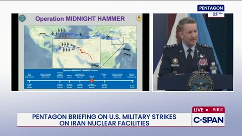 Pentagon Briefing on Strikes on Iran Nuclear Sites