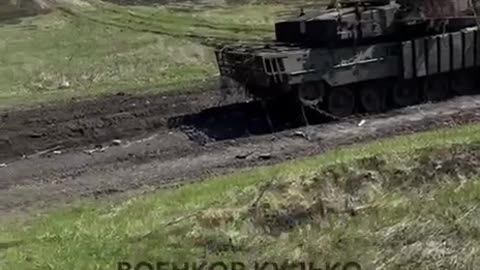 Swedish STRV 122A tank destroyed
