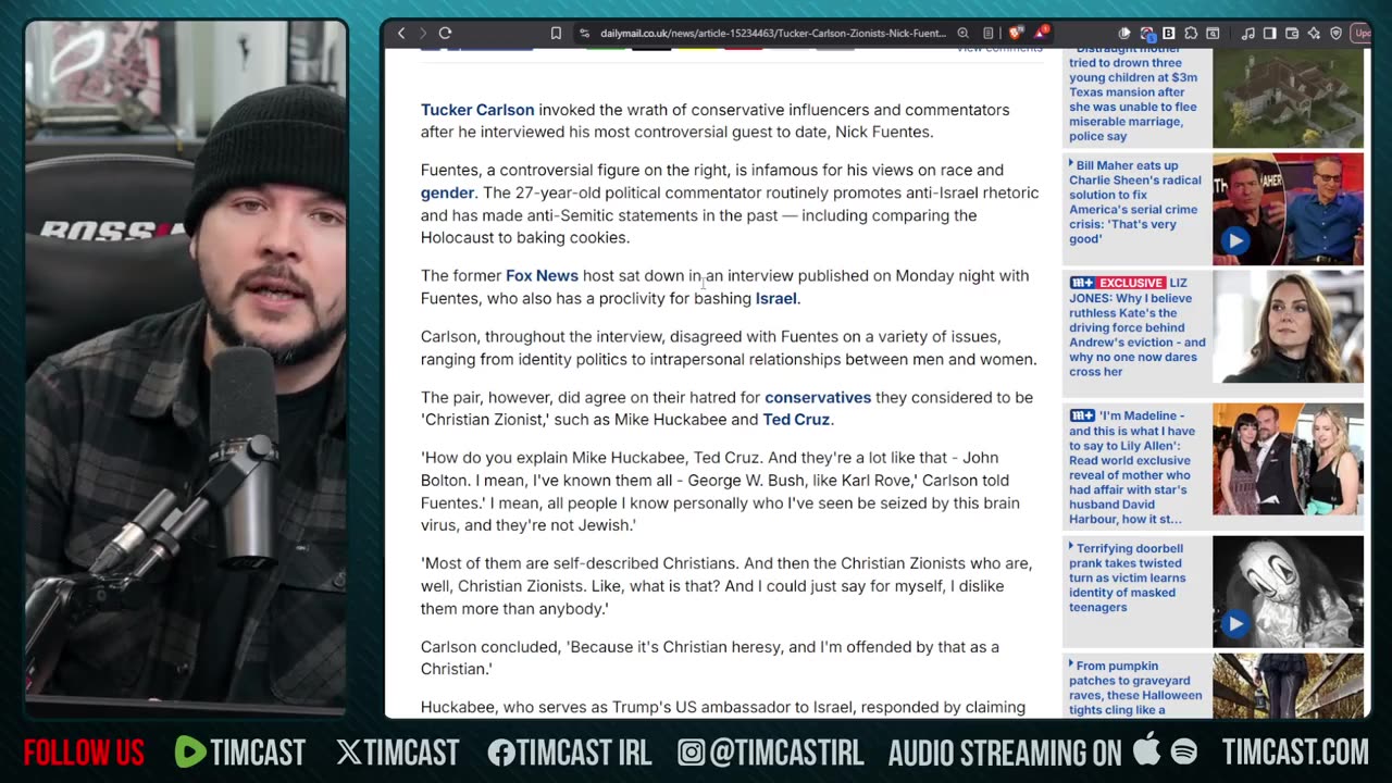 Conservatives SLAM Tucker Carlson Nick Fuentes Interview, Say Charlie Kirk Would BE MAD | Tim Pool