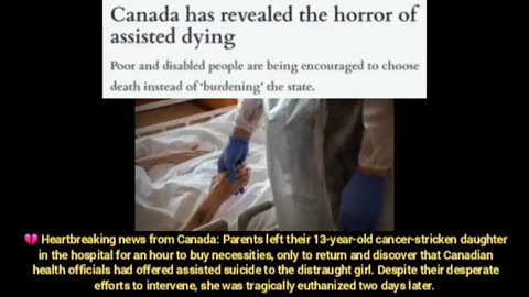 Canadian government is killing its own children ⧸ Euthanizing Children