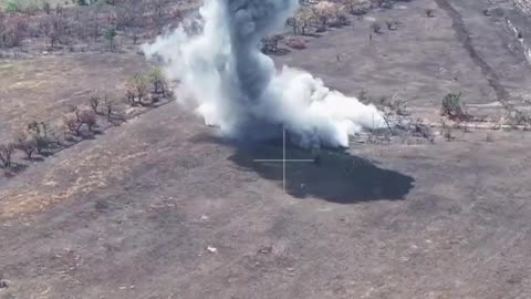 Ukrainian Airstrikes Send GBU-62 Guided Bombs Through Roof of Russian Outpost
