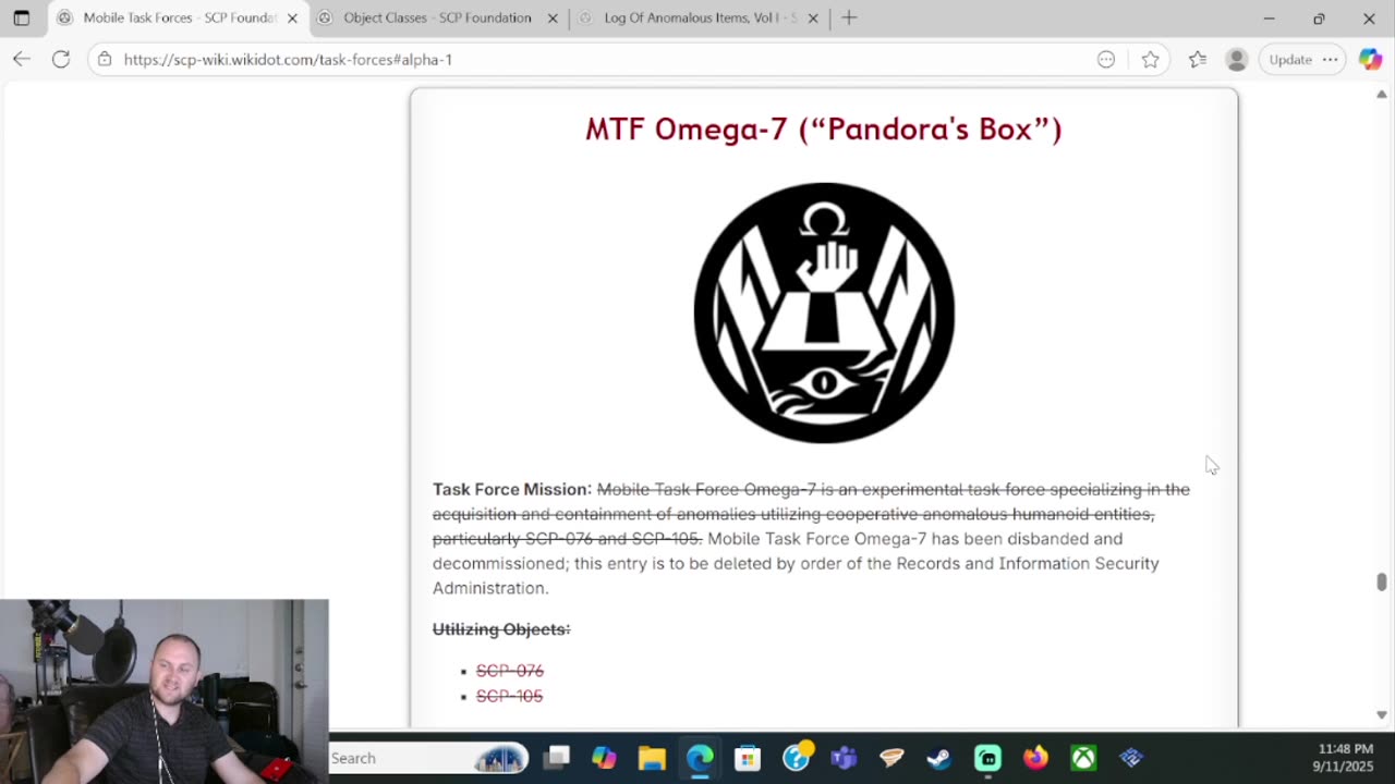 SCP Foundation - MTFs