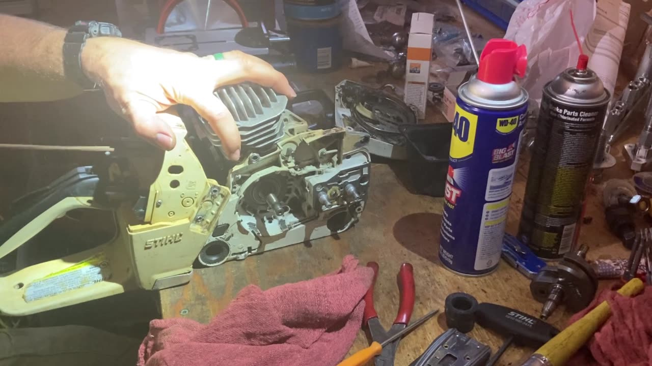 STIHL MS440 tank handle and intake