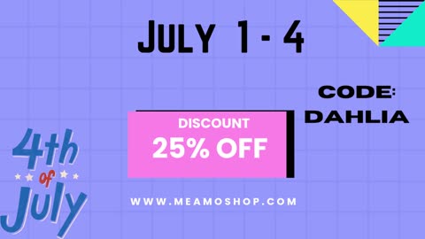 Meamo 4th of July Sale