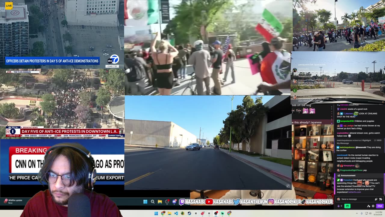 ICE PROTESTS IN LA | COVERING NEWS | REACTS