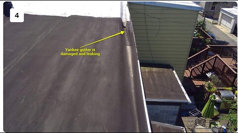 Rear Roof: Fascia Broken, SoffitLoose and eaves drip