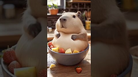 One bowl of Capybara 🤣❤️
