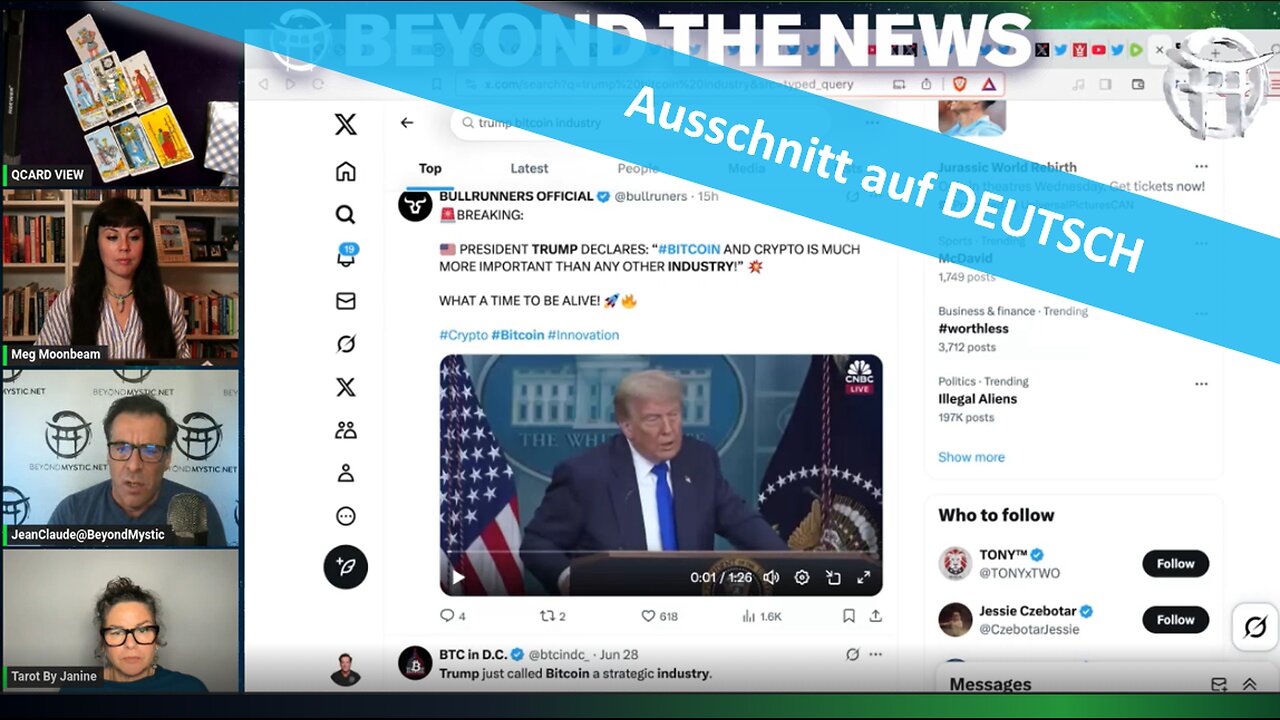 🔎 BEYOND THE NEWS vom 30.06.2025 - Ausschnitt 🎞🔮✨