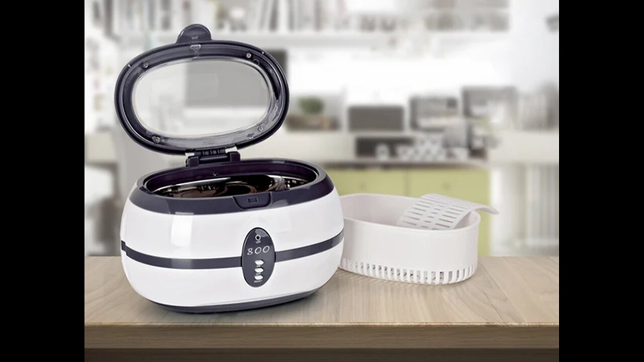 Professional Ultrasonic Cleaner with Digital Timer for Eyeglasses, Rings, Jewelry, Watch and More