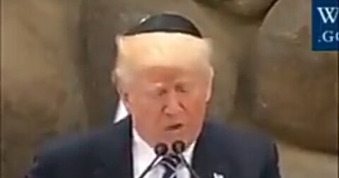 TRUMP BEING THE JEWS PERFECT LITTLE GOY. ✡️