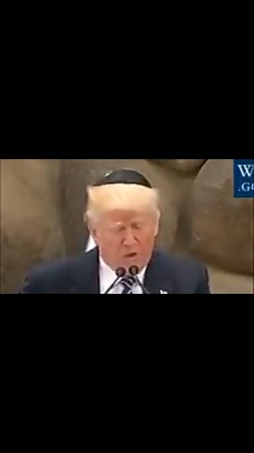 TRUMP BEING THE JEWS PERFECT LITTLE GOY. ✡️