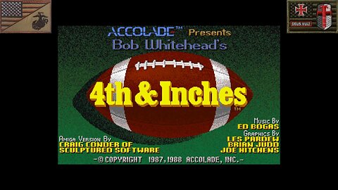 4th & Inches (Commodore Amiga 500 OCS/ECS - Extended Attract Mode) [EU Version]