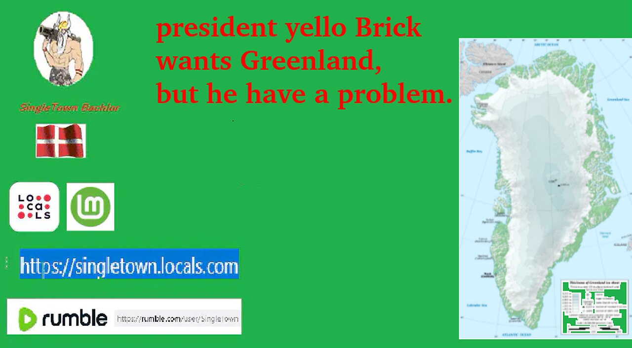 president yello Brick wants Greenland,but he have a problem.