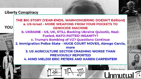 Liberty CONSPIRACY LIVE 12-31-25 END OF YEAR! MIND MELDS AND NEWS