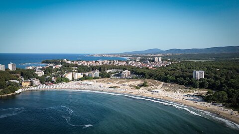 No Copyright | 🌊 Aerial Drone View Over the Sea – Kiten, Bulgaria 🇧🇬 | STUDIOCINEMA