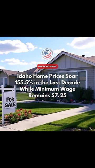 Idaho Home Prices Soar 155.5% Minimum Wage Stays $7.25