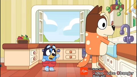 Bluey walks for the first time.