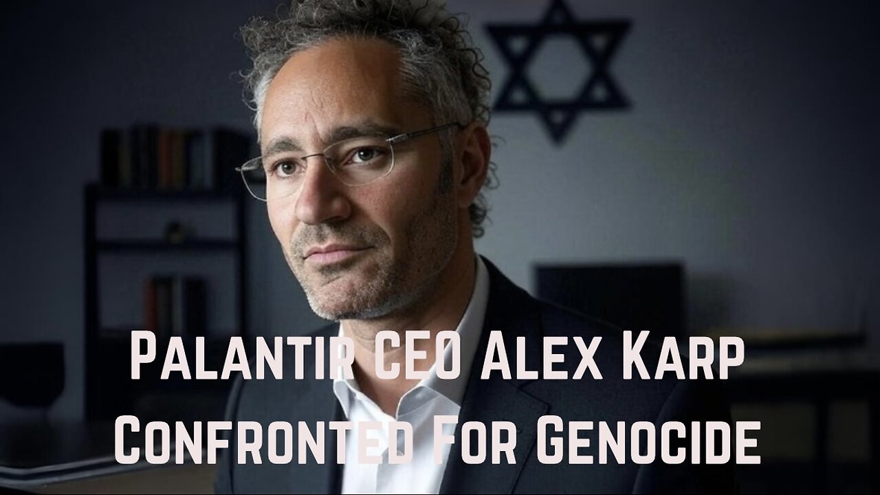 Palantir CEO Alex Karp Confronted For Genocide