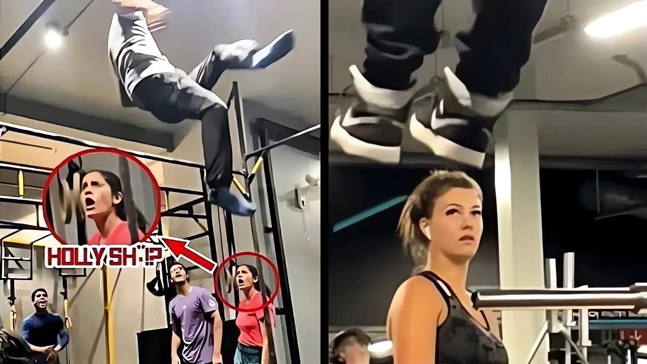 🔥Scaring People in The Gym With Calisthenics #4
