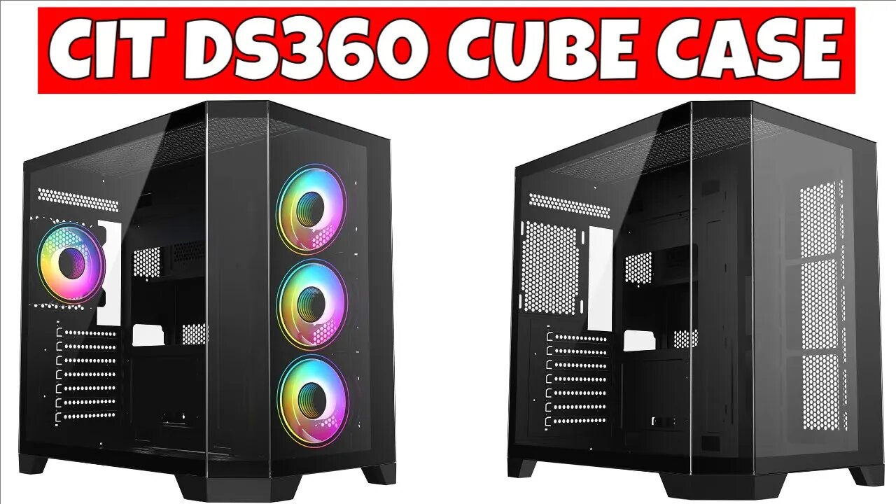 Cheap £50 Budget Dual Chamber Airflow PC Gaming Case CIT DS360