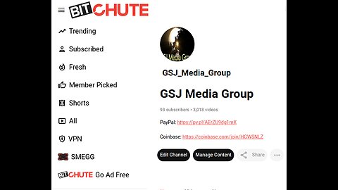 Please Join my Bitchute Channel for my Free Speech Content