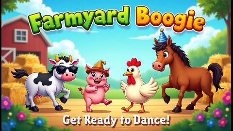 Farmyard Boogie | Fun Kids Song with Dancing Farm Animals | Learn Animal Sounds & Rhymes. Remastered