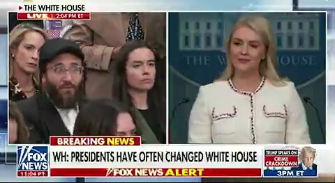 New WH reporter asks if the REBUILDING of the HOLY TEMPLE in Jerusalem has come up in conversation