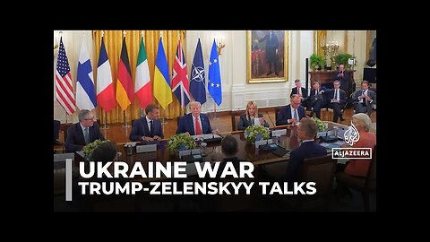 Trump, Zelenskyy, EU leaders split over Ukraine ceasefire at White House