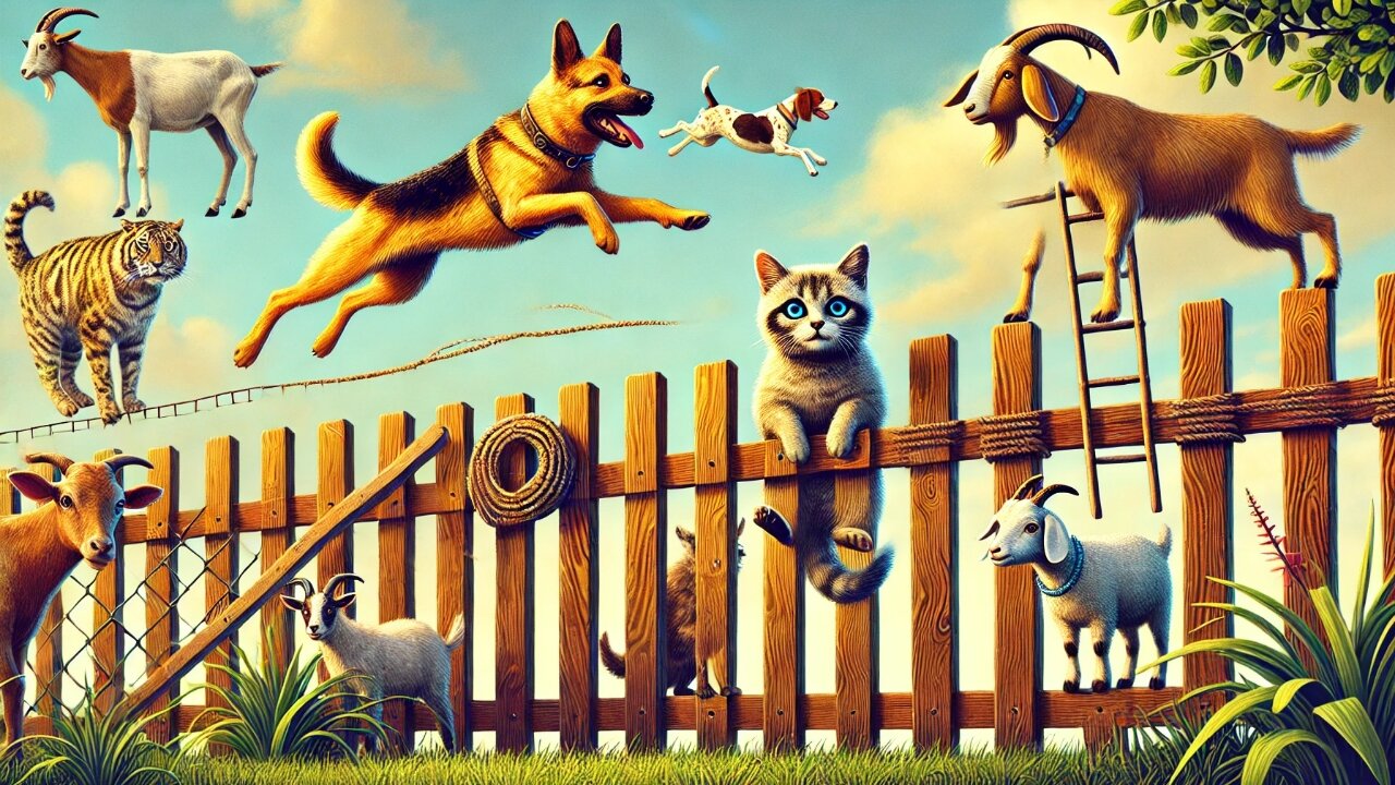 How Animals Get Over A Fence😂🤣