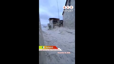 #Ireland #Dublin #Loughshinny #SeaFoam #ExtremeWeather #climate #anomaly #climatecrisis #weather