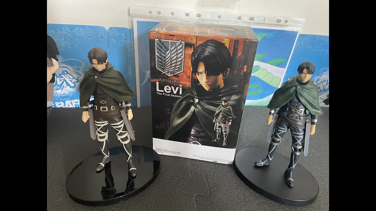 Bandai Attack on Titan Levi figure unboxing | Beyblade Zenin