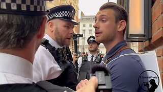 British man protested politely at Pride and was arrested by 11 cops. In UK