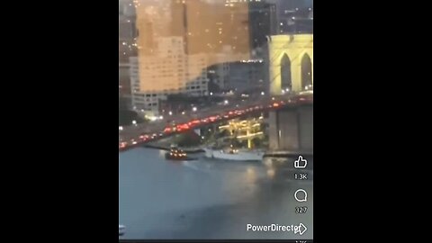 Manhattan *2ND ALARM Pier 16 Peck Slip BOAT ACCIDENT INTO Brooklyn BRIDGE