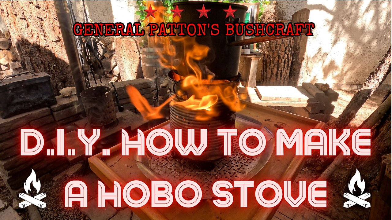 HOW TO BUILD A HOBO STOVE - DO IT YOURSELF