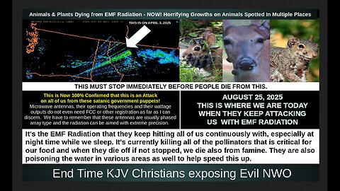 Animals & Plants Dying from EMF Radiation - NOW! Horrifying Growths on Animals