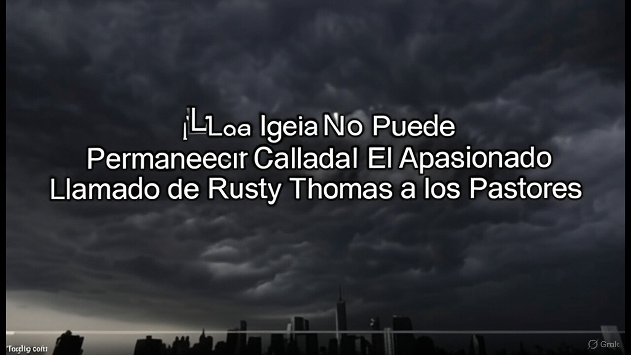 ¡La iglesia no puede quedarse en silencio! La explosiva súplica de Rusty Thomas a los pastores