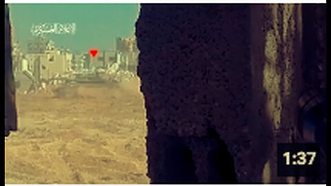 "Al-Qassam Brigade Pursues Israeli Tanks in Gaza Strip 🇵🇸🇮🇱"