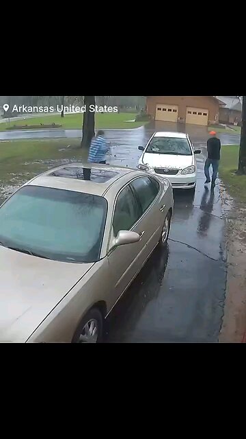 Insane Footage of Couple Just Missed by Lightning Strike