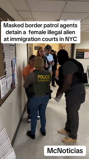 Masked Agents Detain Woman Outside NYC Immigration Court #ice #japd