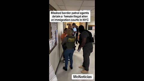 Masked Agents Detain Woman Outside NYC Immigration Court #ice #japd