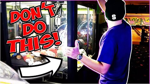 Don't do this at the claw machine... (ALMOST KICKED OUT)