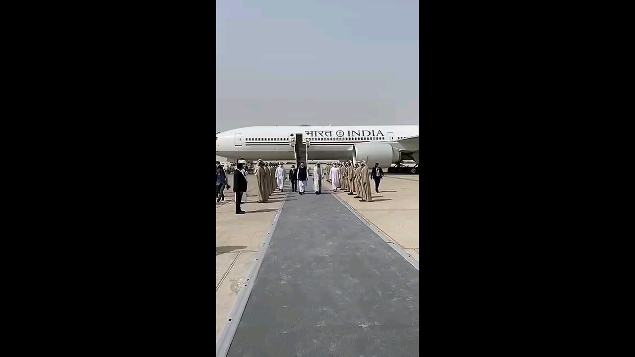 PM Modi in Abu Dhabi with UAE President