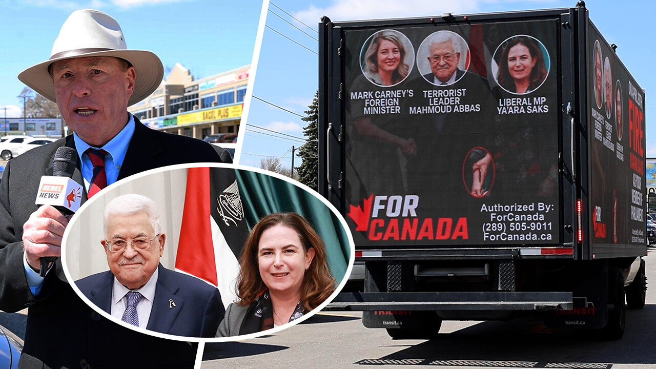 Rebel billboard truck exposes Liberal MP Ya'ara Saks on 'Global Day of Rage'