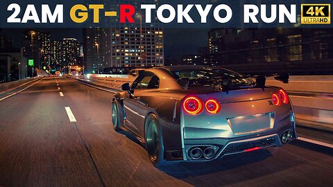 Nissan GT-R R35 2AM Tokyo Expressway Run | Pure Car ASMR | No Music | No Voice | 4K HDR