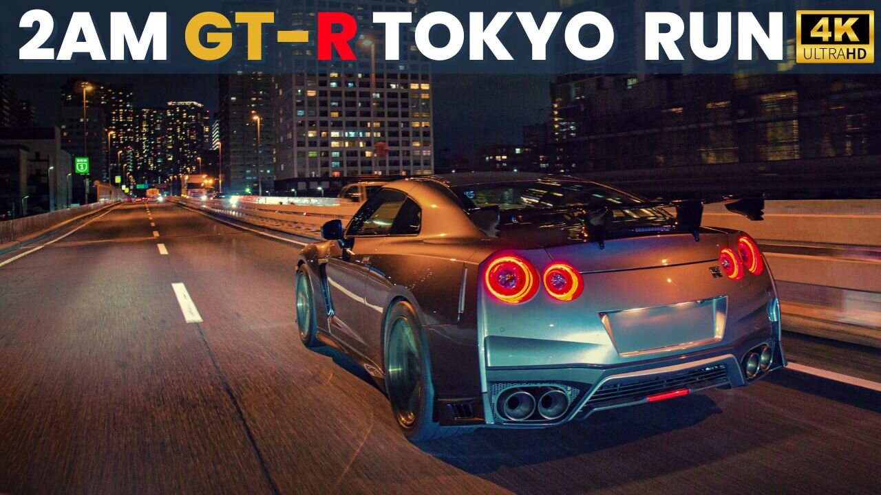 Nissan GT-R R35 2AM Tokyo Expressway Run | Pure Car ASMR | No Music | No Voice | 4K HDR