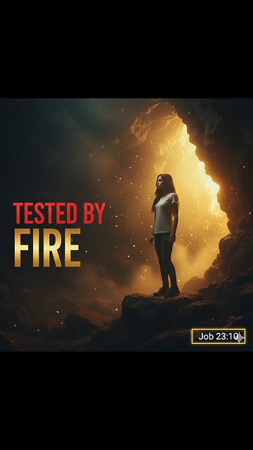 "The Fire Isn't Destroying You—It's Making You Gold. (Job 23:10)"