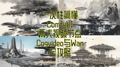 一次性搞懂ComfyUI两大视频节点：Cogvideo与Wan #ai视频 #人工智能 #comfyui #视频生成